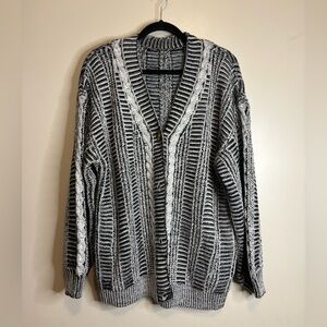 Cupshe Black and White Knit Sweater